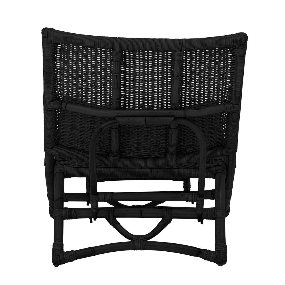 Chaises longues - Baz Chaise de salon, Noir, Rotin  - BLOOMINGVILLE MULTIBRAND HOUSE