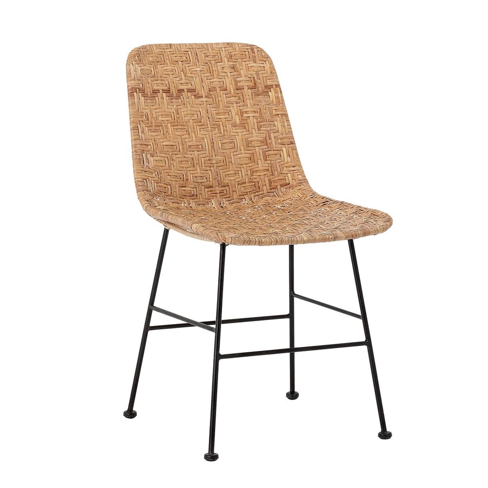 Chairs - Kitty Dining Chair, Nature, Rattan - BLOOMINGVILLE