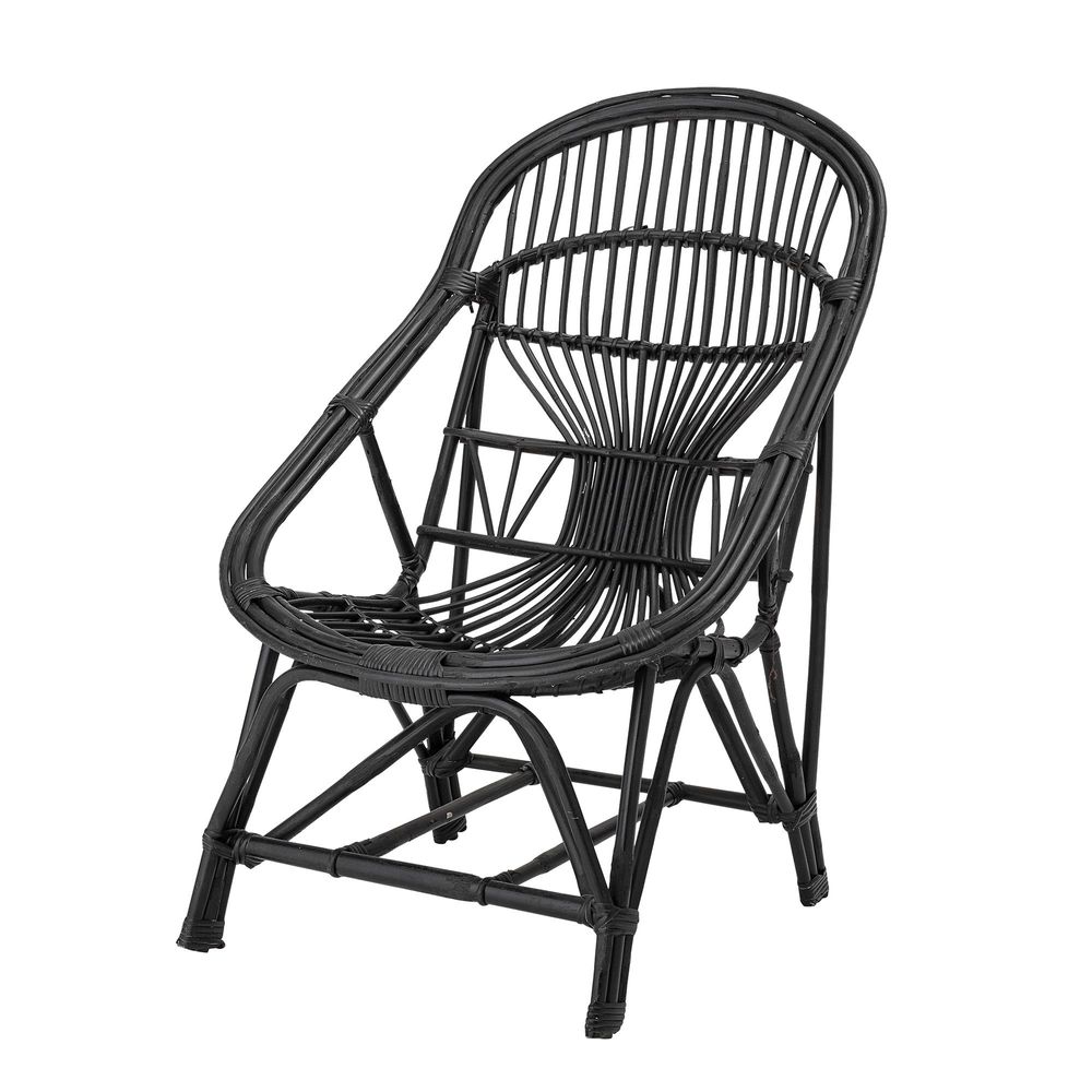 Lounge chairs - Joline Lounge Chair, Black, Cane - BLOOMINGVILLE MULTIBRAND HOUSE