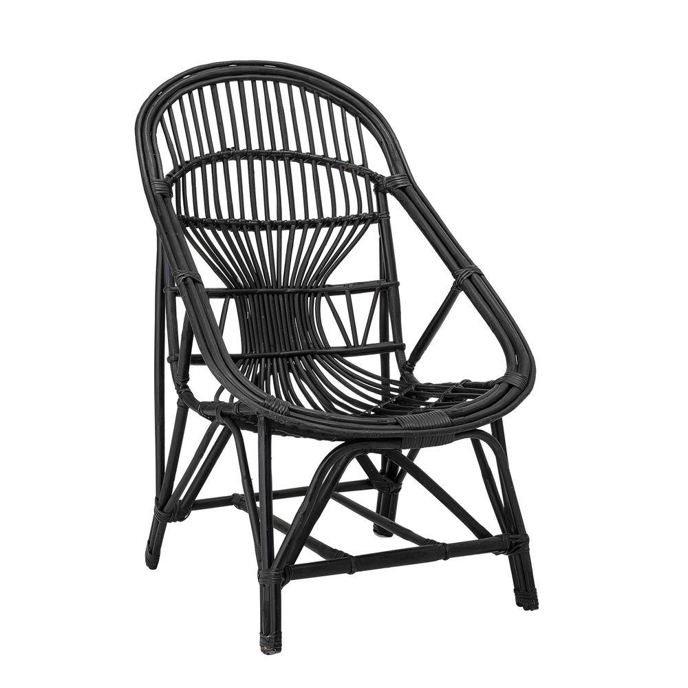Lounge chairs - Joline Lounge Chair, Black, Cane - BLOOMINGVILLE MULTIBRAND HOUSE