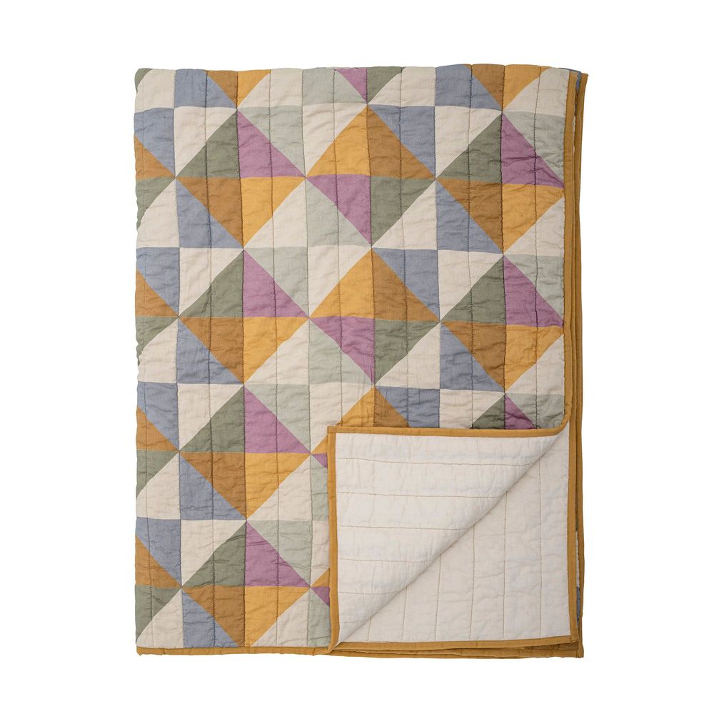Plaids - Crewe Quilt, Jaune, Coton OEKO-TEX® - BLOOMINGVILLE MULTIBRAND HOUSE