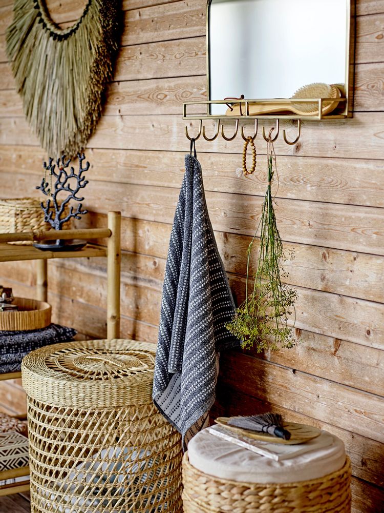 Shopping baskets - Connie Basket w/Lid, Nature, Seagrass Set of 2 - BLOOMINGVILLE MULTIBRAND HOUSE