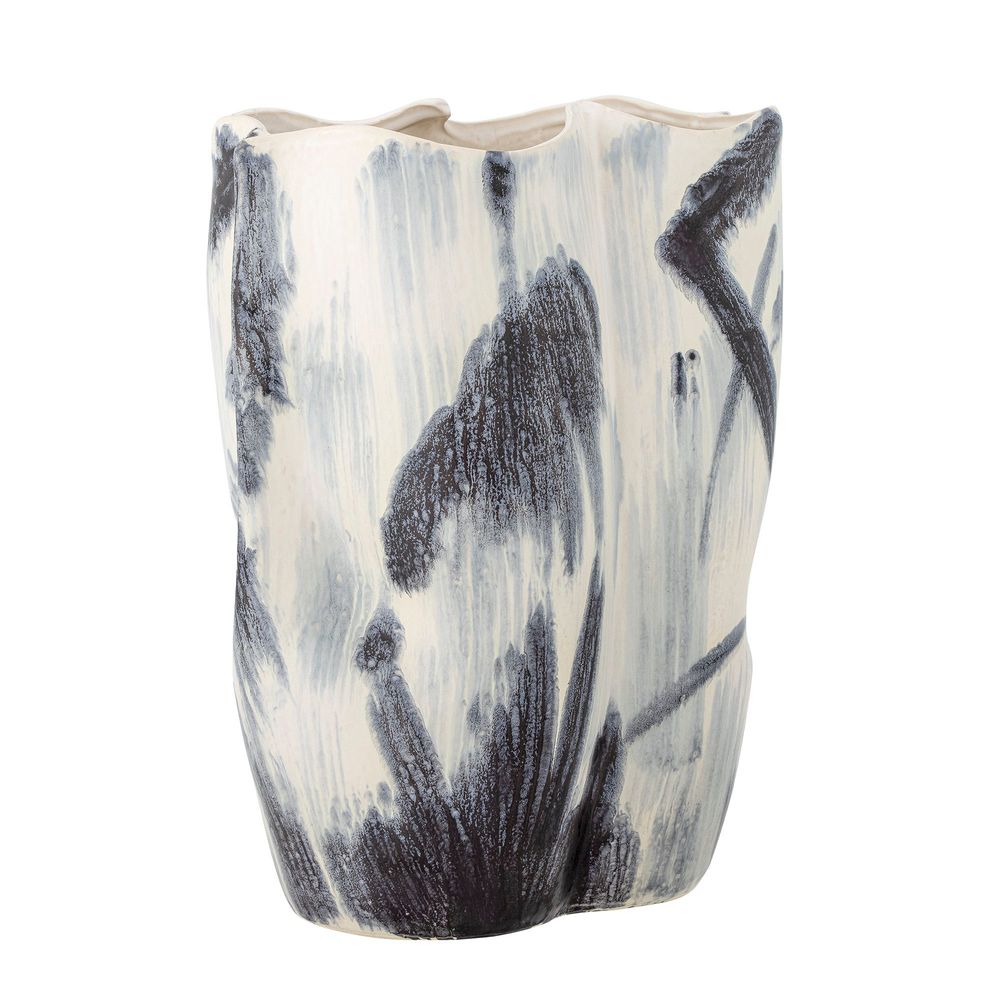 Vases - Elira Vase, Black, Stoneware  - BLOOMINGVILLE MULTIBRAND HOUSE