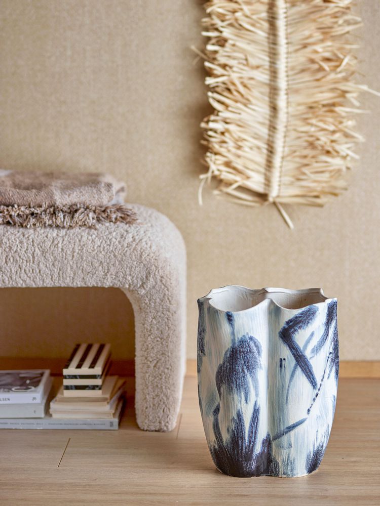 Vases - Elira Vase, Black, Stoneware  - BLOOMINGVILLE MULTIBRAND HOUSE