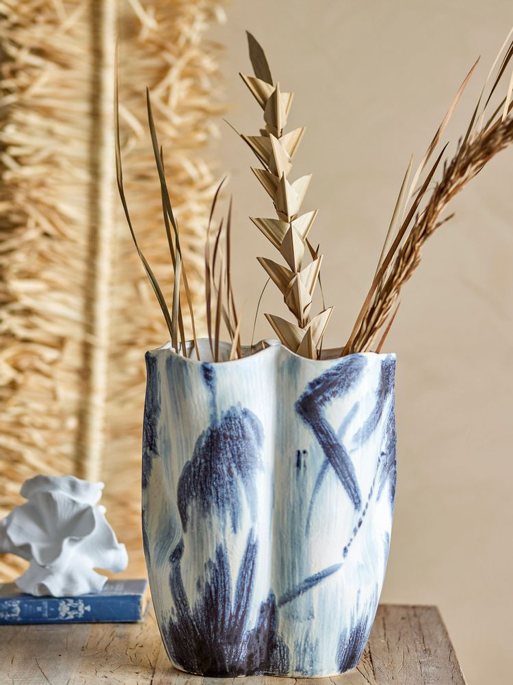 Vases - Elira Vase, Black, Stoneware  - BLOOMINGVILLE MULTIBRAND HOUSE