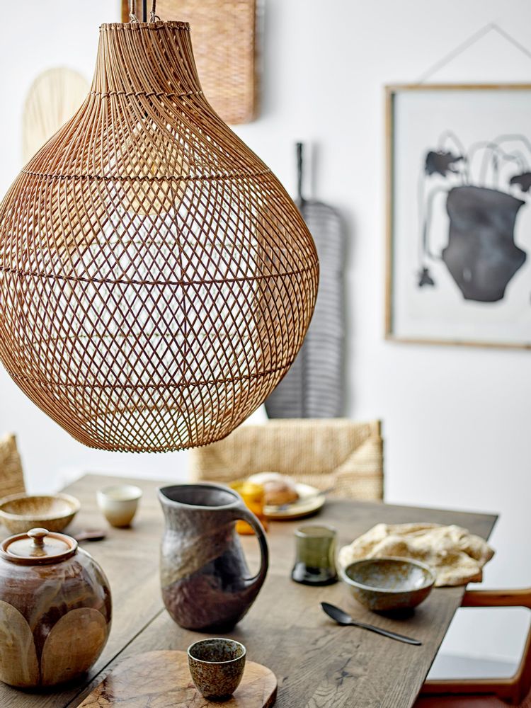 Hanging lights - Canela Pendant Lamp, Nature, Rattan - BLOOMINGVILLE MULTIBRAND HOUSE