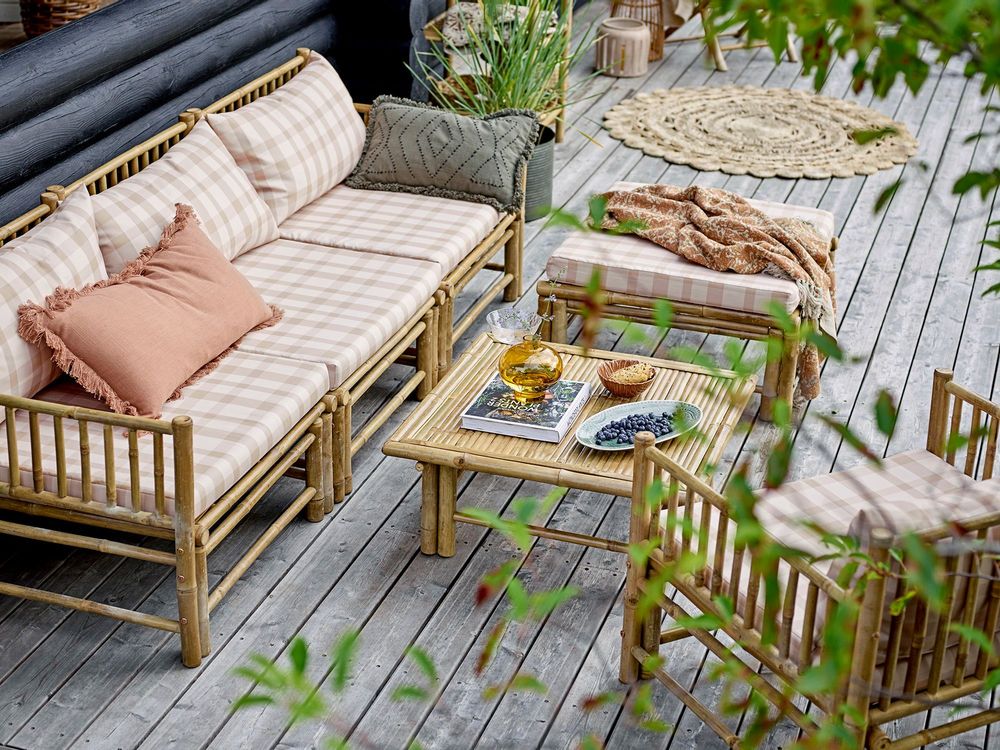 Chaises longues - Korfu Chaise de salon, Nature, Bambou - BLOOMINGVILLE MULTIBRAND HOUSE