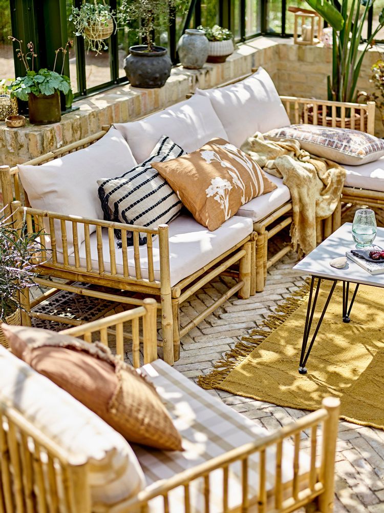 Chaises longues - Korfu Chaise de salon, Nature, Bambou - BLOOMINGVILLE MULTIBRAND HOUSE