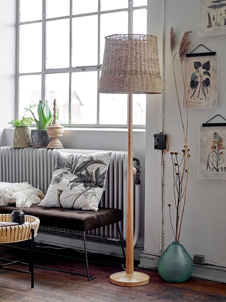 Floor lamps - Kakasi Floor Lamp, Nature, Rattan - CREATIVE COLLECTION