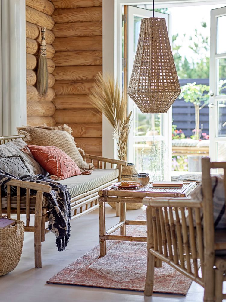 Chaises longues - Sole Chaise de salon, Nature, Bambou - BLOOMINGVILLE MULTIBRAND HOUSE