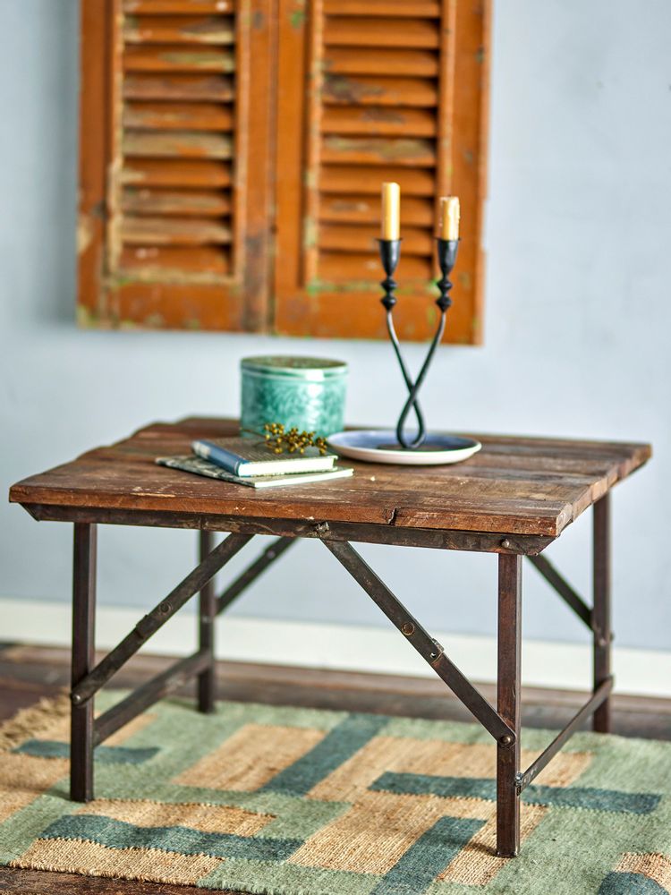 Tables basses - Loft Table basse, Marron, Bois de récupération - CREATIVE COLLECTION