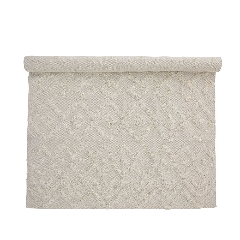 Rugs - Billa Rug, White, Cotton - CREATIVE COLLECTION