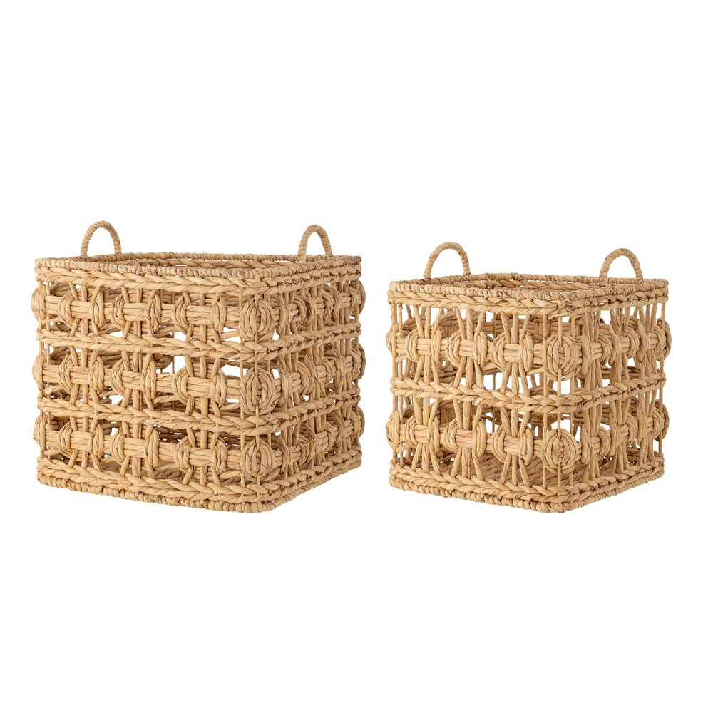 Paniers - Marnie Panier, Nature, Jacinthe d'eau Set of 2 - BLOOMINGVILLE MULTIBRAND HOUSE