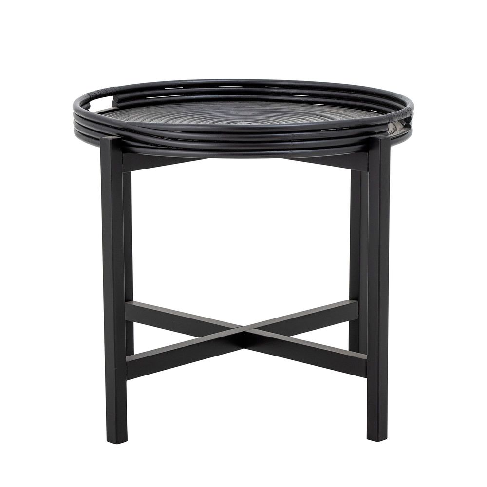 Other tables - Milli Tray Table, Black, Rattan - BLOOMINGVILLE MULTIBRAND HOUSE