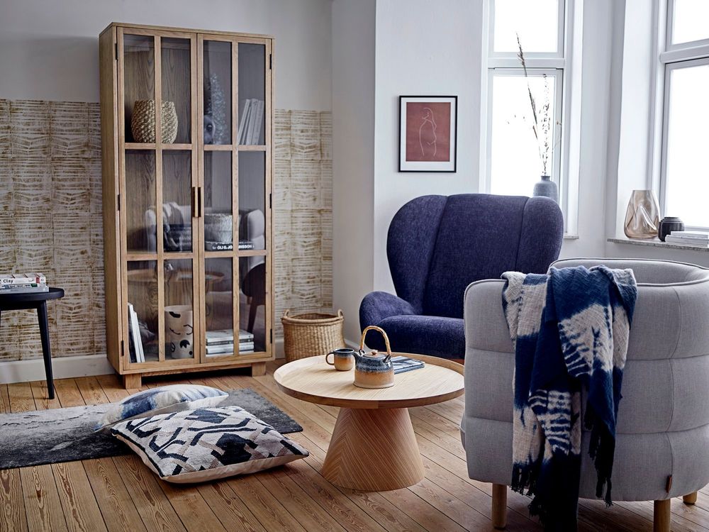 Chaises longues - Eave Chaise de salon, Blue, Polyester - BLOOMINGVILLE MULTIBRAND HOUSE