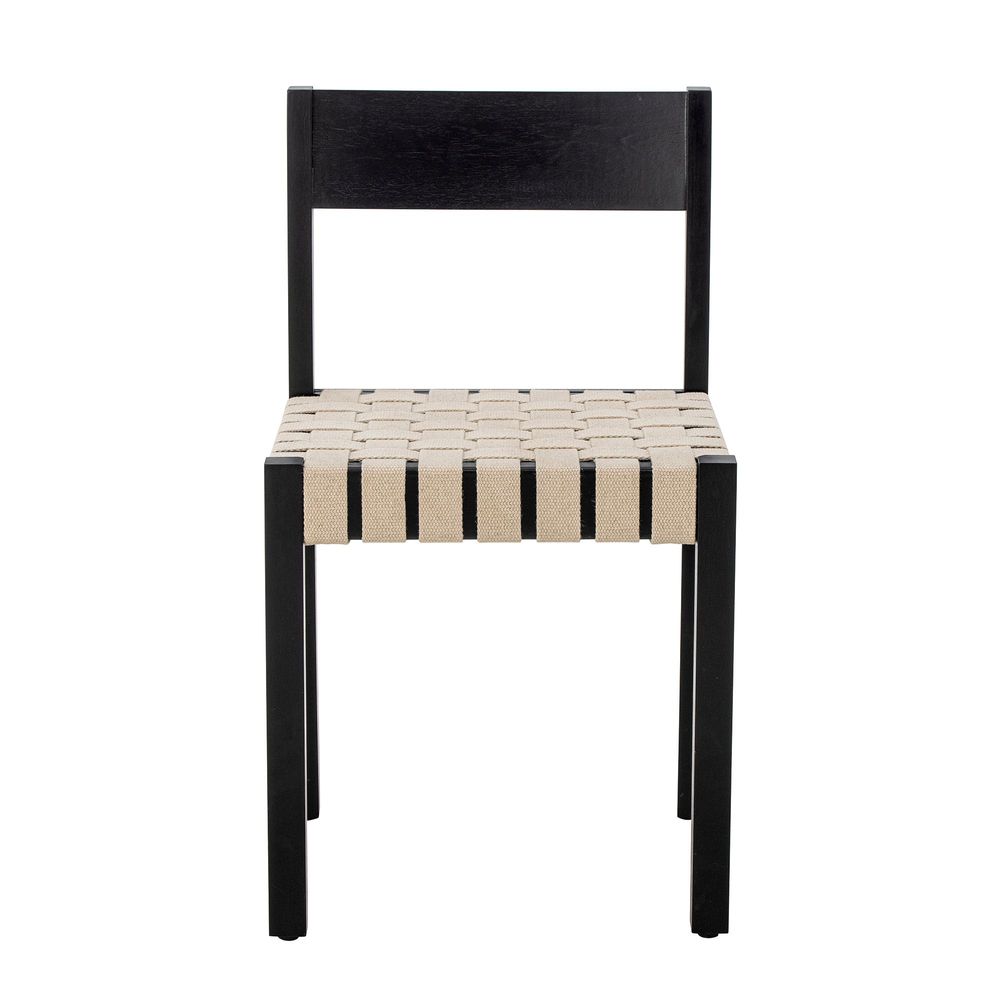 Chairs - Maron Dining Chair, Black, Rubberwood  - BLOOMINGVILLE MULTIBRAND HOUSE