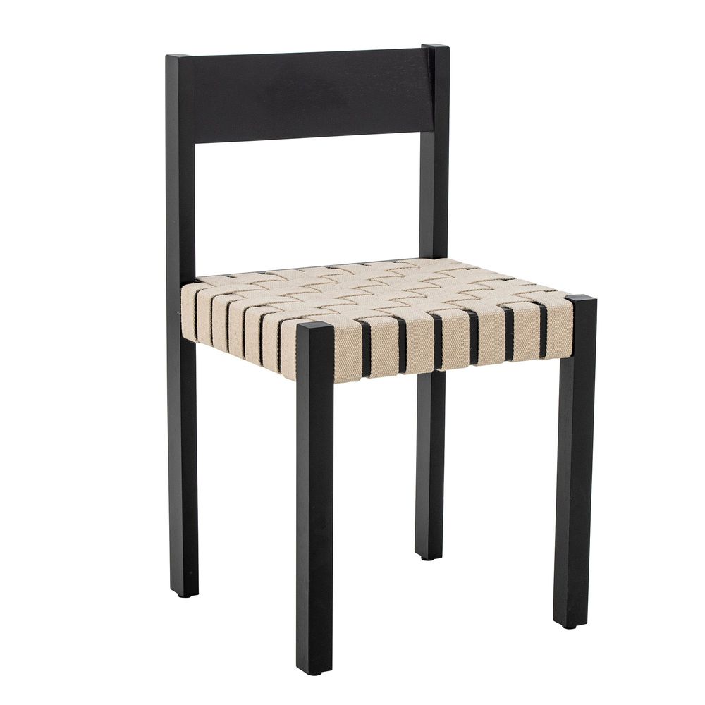 Chairs - Maron Dining Chair, Black, Rubberwood  - BLOOMINGVILLE MULTIBRAND HOUSE