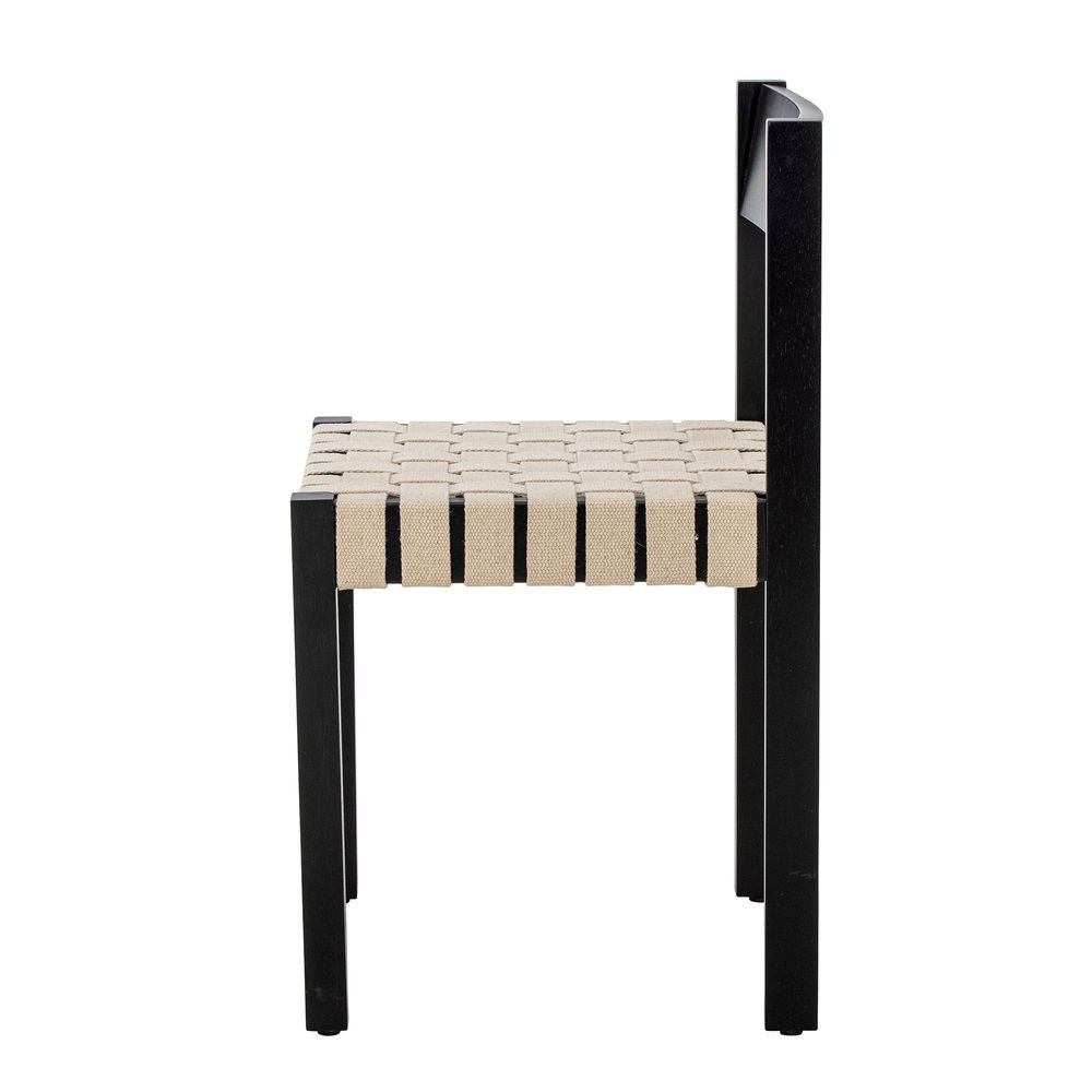 Chairs - Maron Dining Chair, Black, Rubberwood  - BLOOMINGVILLE MULTIBRAND HOUSE