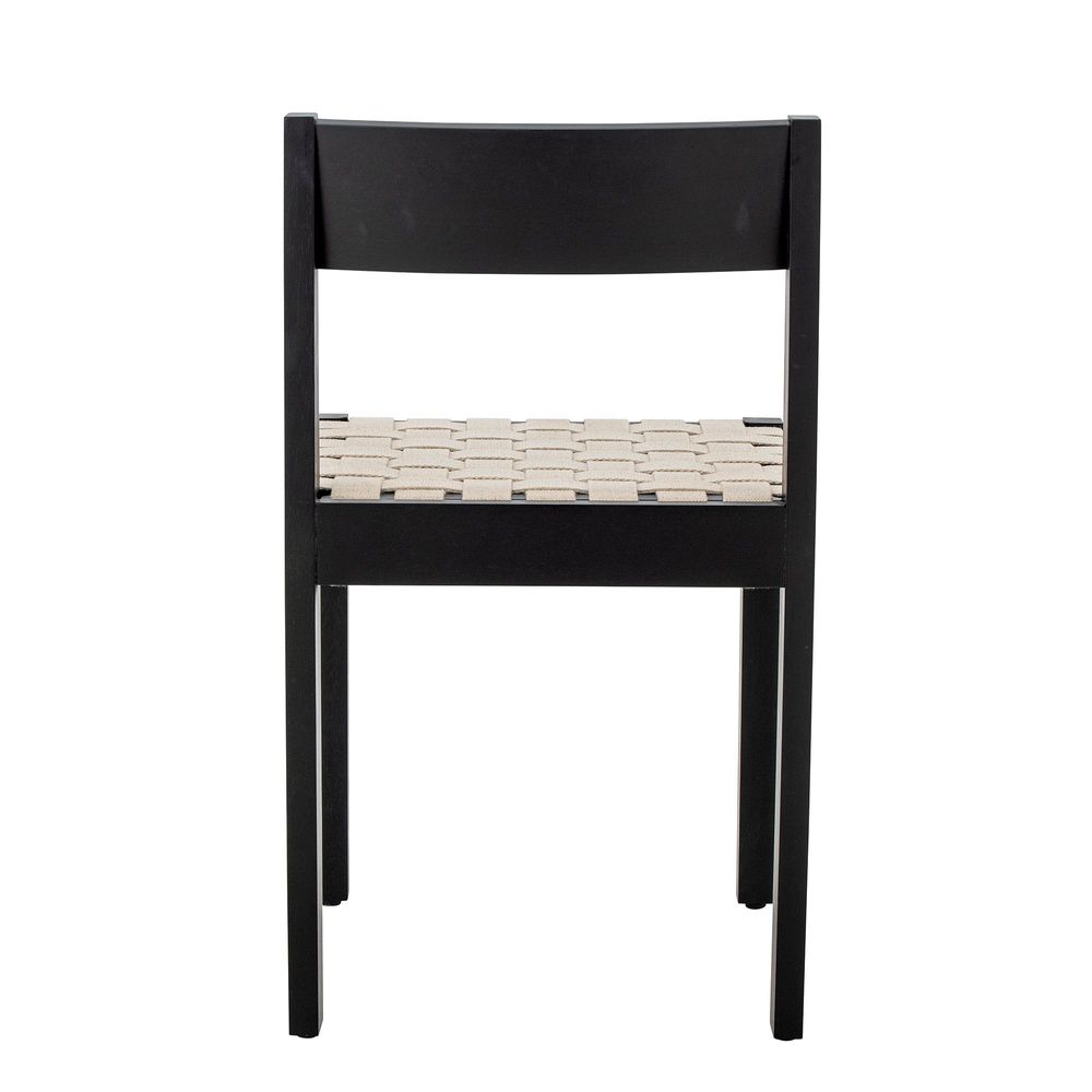 Chairs - Maron Dining Chair, Black, Rubberwood  - BLOOMINGVILLE MULTIBRAND HOUSE