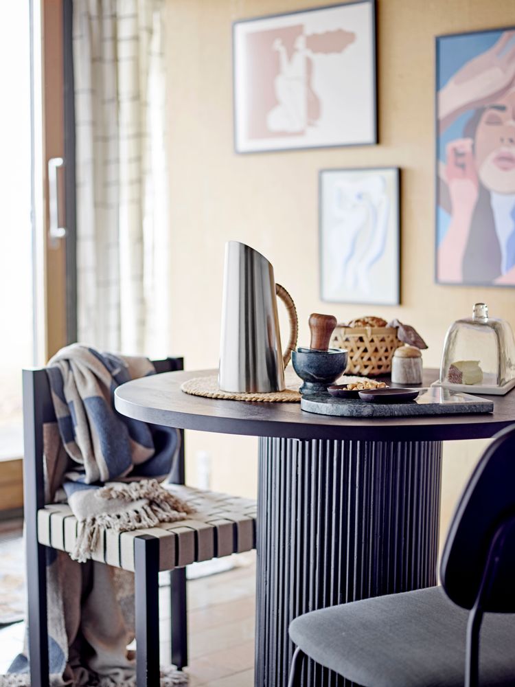 Chairs - Maron Dining Chair, Black, Rubberwood  - BLOOMINGVILLE MULTIBRAND HOUSE