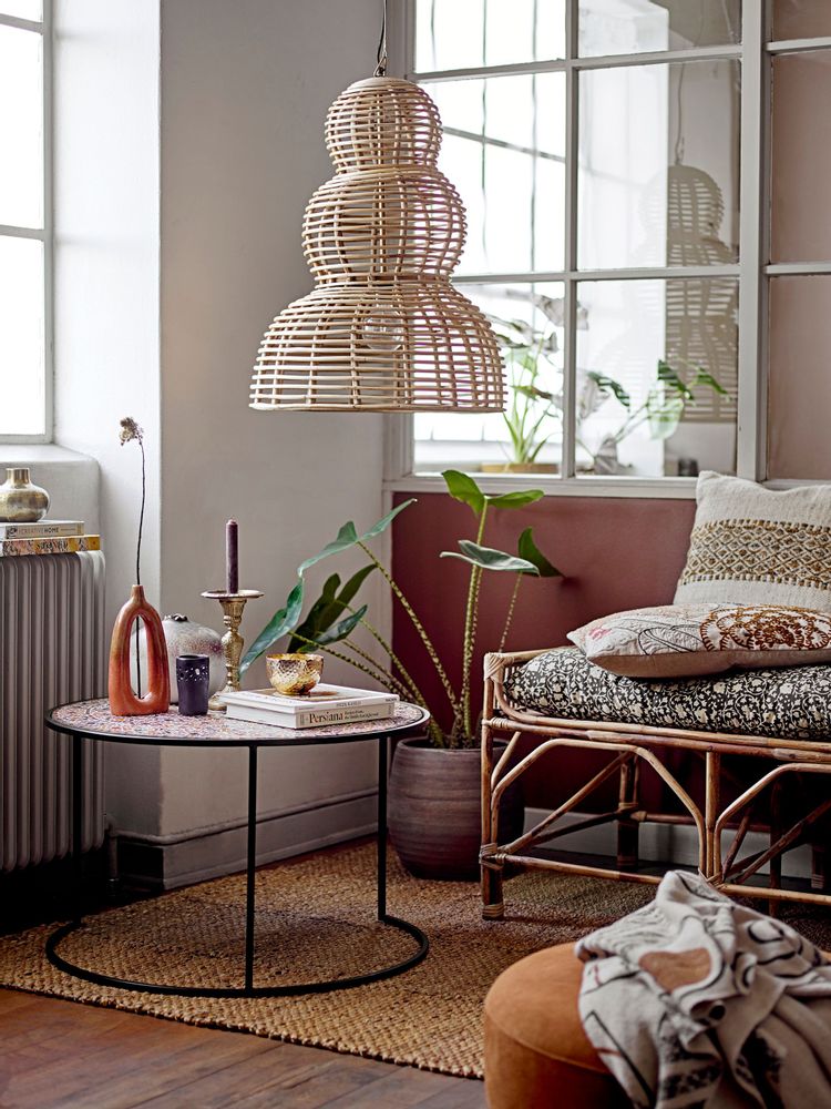 Benches - Pammi Bench, Nature, Cane - BLOOMINGVILLE MULTIBRAND HOUSE