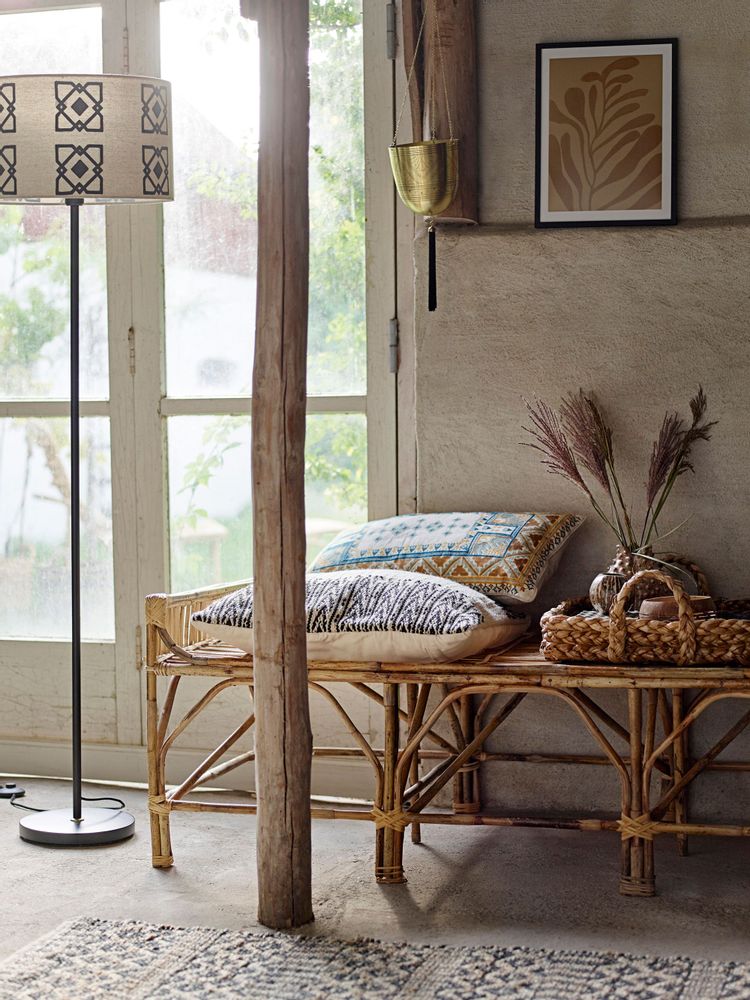 Benches - Pammi Bench, Nature, Cane - BLOOMINGVILLE MULTIBRAND HOUSE