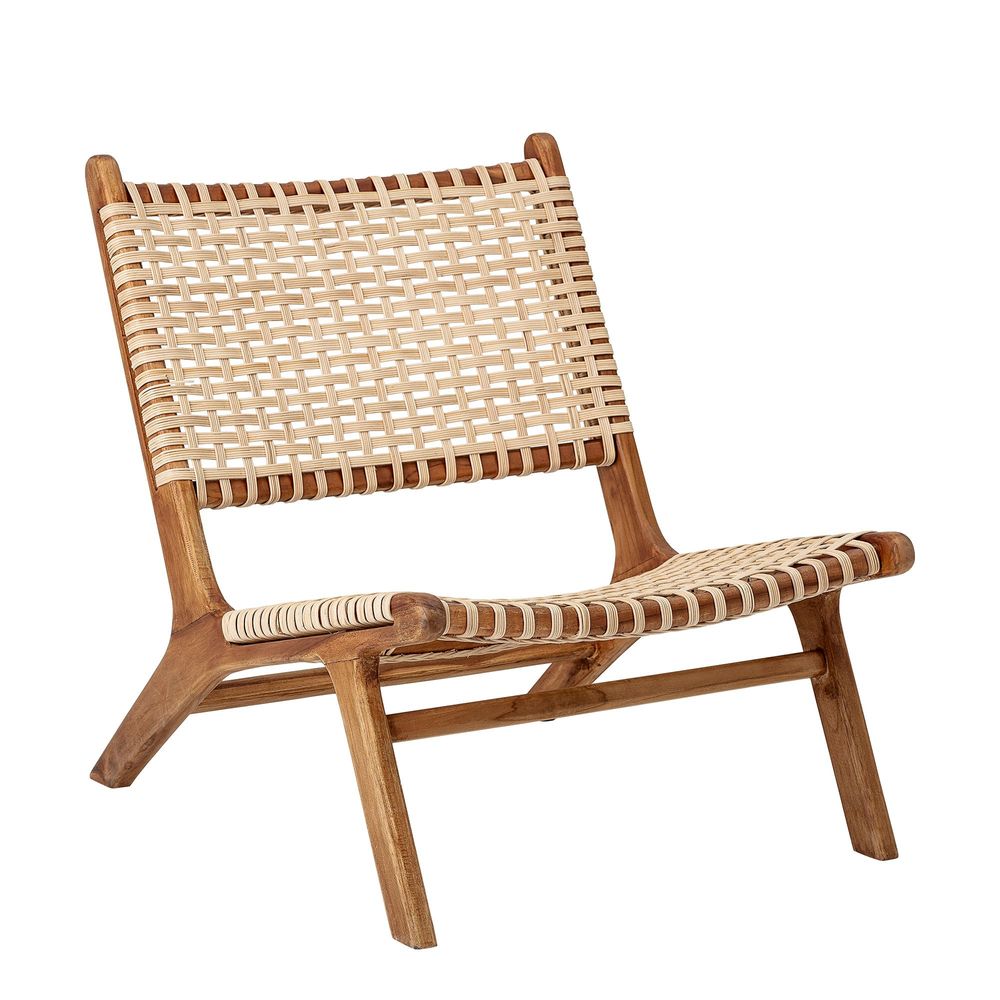 Lounge chairs - Keila Lounge Chair, Nature, Teak - BLOOMINGVILLE MULTIBRAND HOUSE