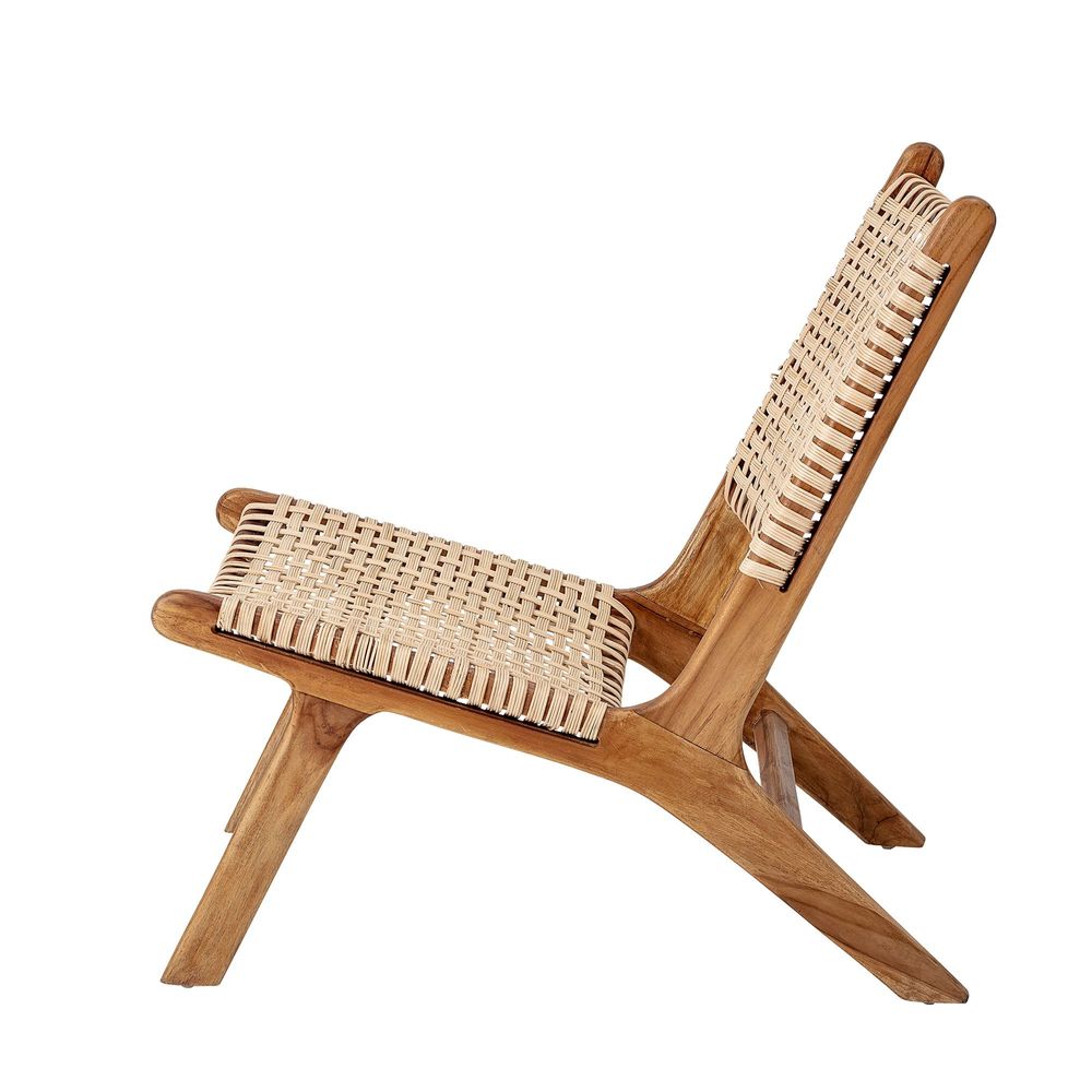 Lounge chairs - Keila Lounge Chair, Nature, Teak - BLOOMINGVILLE MULTIBRAND HOUSE