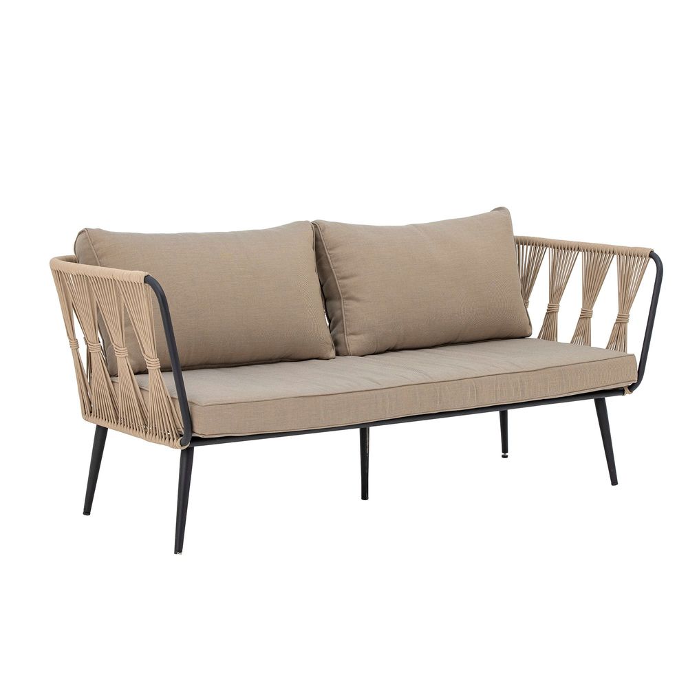 Sofas - Pavone Fire-resistant Sofa, Brown, Metal  - BLOOMINGVILLE MULTIBRAND HOUSE
