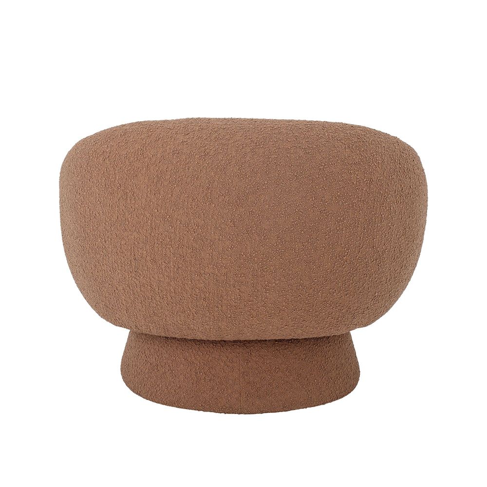 Lounge chairs - Ted Lounge Chair, Brown, Polyester - BLOOMINGVILLE