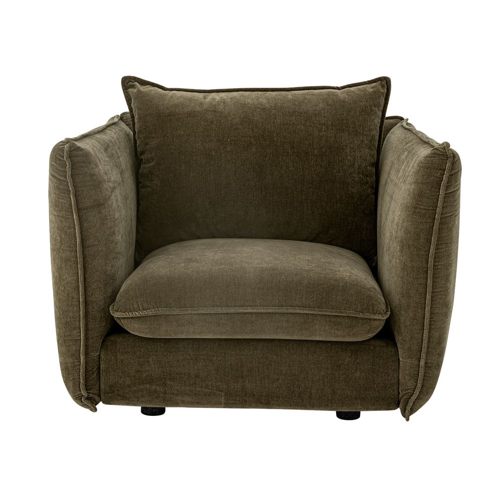 Lounge chairs - Austin Lounge Chair, Green, Recycled Polyester - BLOOMINGVILLE MULTIBRAND HOUSE