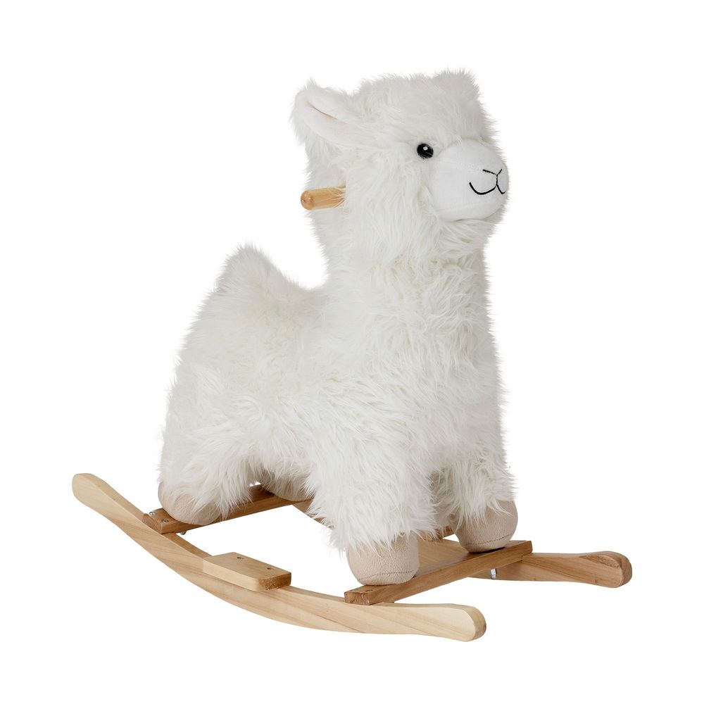 Toys - Kinto Rocking Toy, Lama, White, Polyester - BLOOMINGVILLE MINI