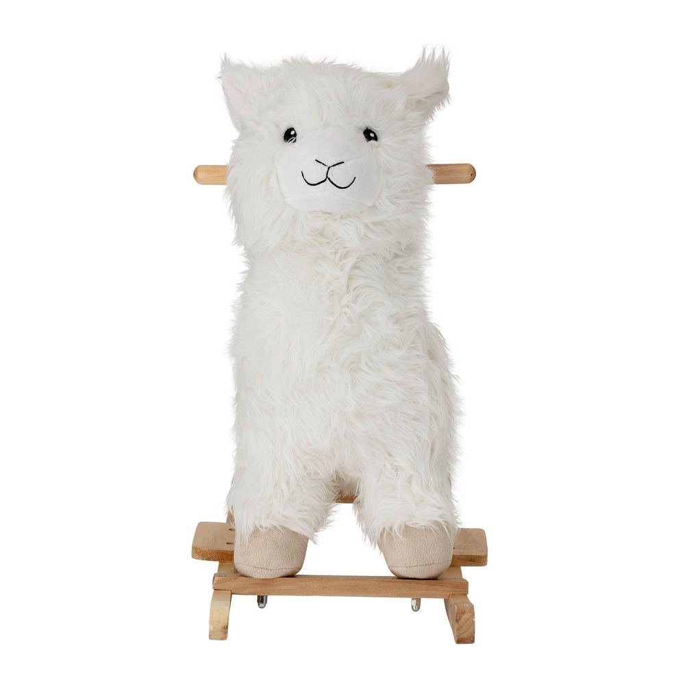 Toys - Kinto Rocking Toy, Lama, White, Polyester - BLOOMINGVILLE MINI