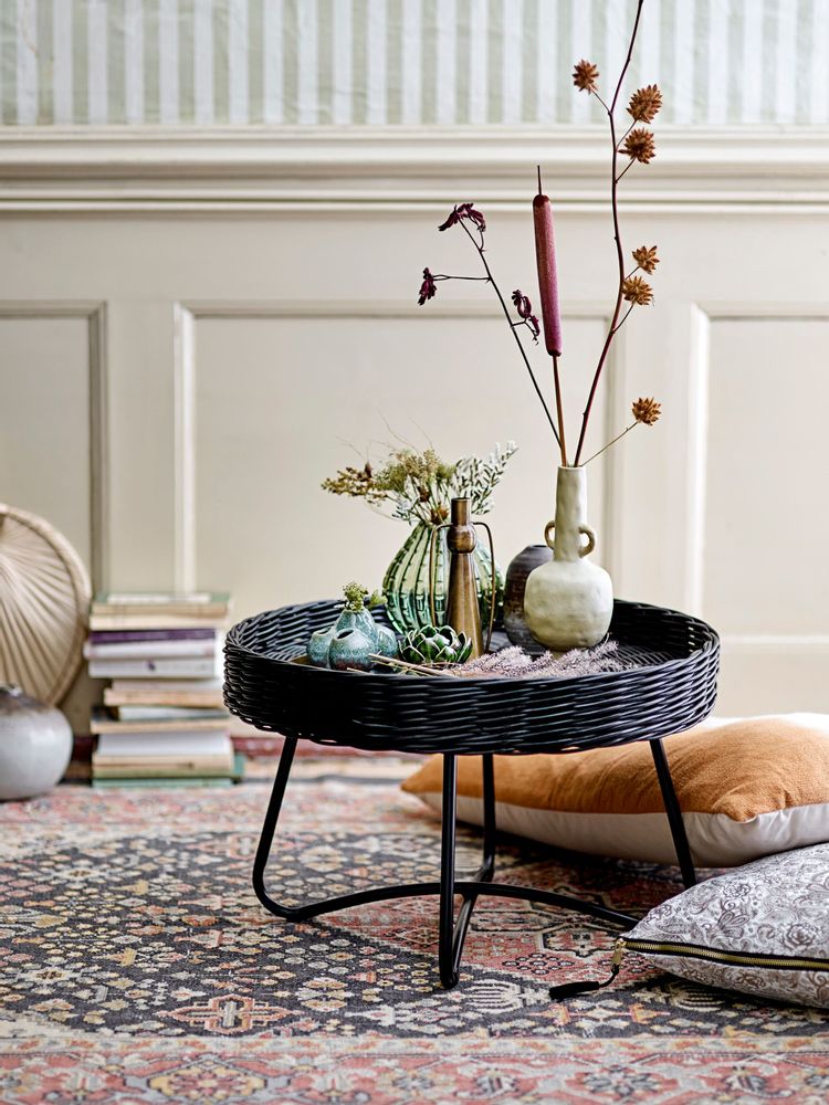 Tables basses - Hattie Table basse, Noir, Rotin - BLOOMINGVILLE MULTIBRAND HOUSE