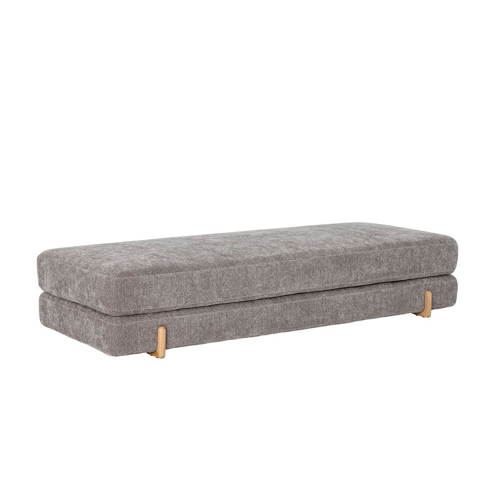 Lits - Groove Méridienne, Gris, Polyester  - BLOOMINGVILLE MULTIBRAND HOUSE