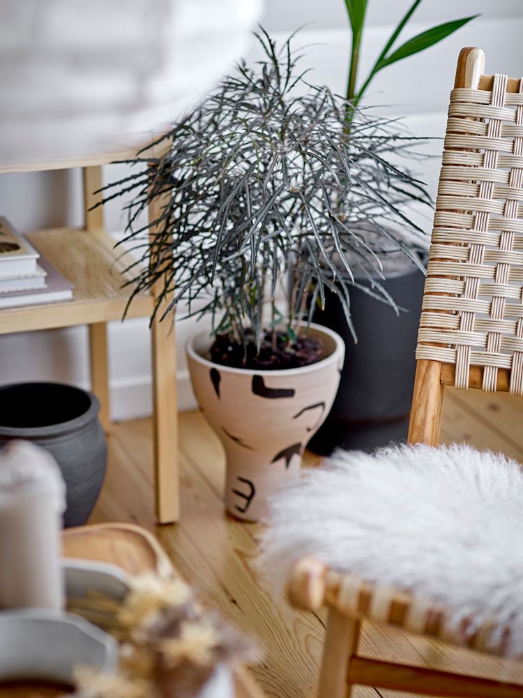 Flower pots - Mac Flowerpot, Black, Stoneware - BLOOMINGVILLE MULTIBRAND HOUSE