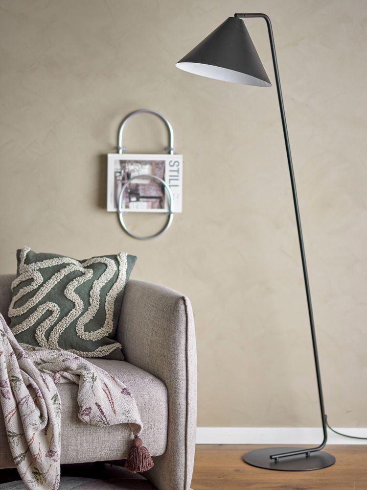 Lampadaires - Latisha Lampadaire, Noir, Métal - BLOOMINGVILLE MULTIBRAND HOUSE