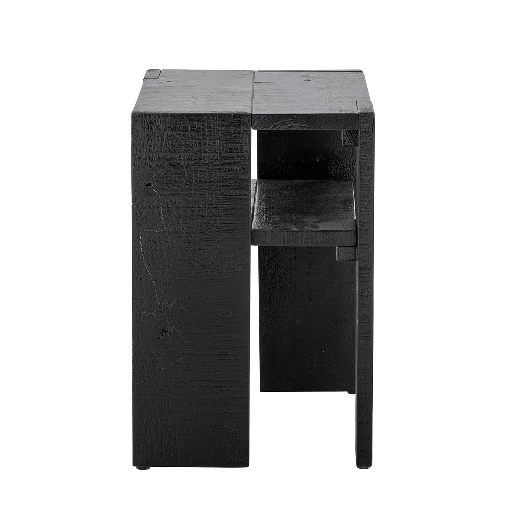 Other tables - Emillio Side Table, Black, Pine - CREATIVE COLLECTION
