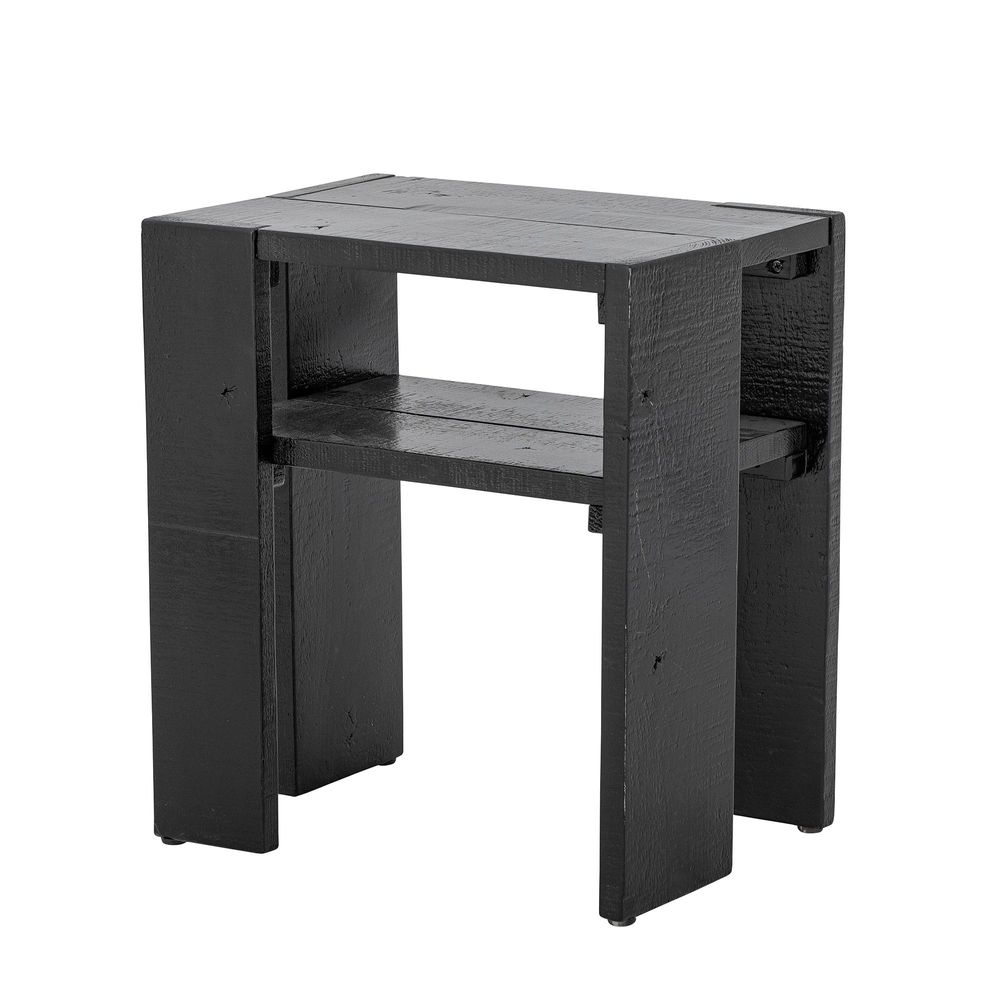 Other tables - Emillio Side Table, Black, Pine - CREATIVE COLLECTION