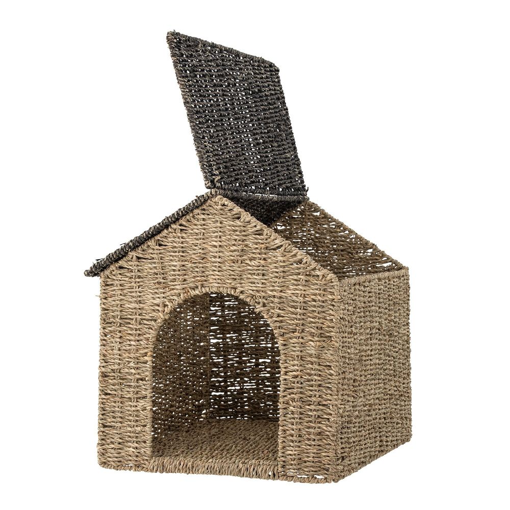 Paniers - Fredie Panier avec couvercle, Nature, Herbier marin - BLOOMINGVILLE MINI