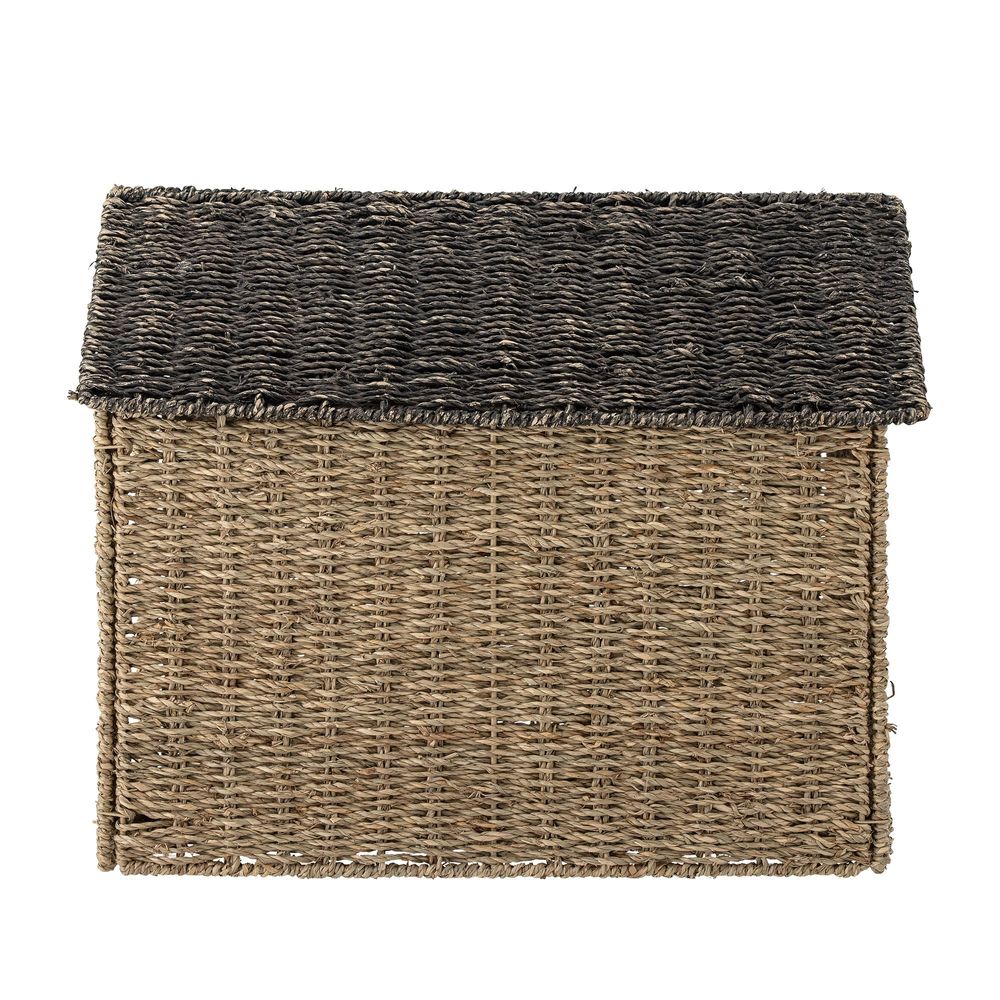 Paniers - Fredie Panier avec couvercle, Nature, Herbier marin - BLOOMINGVILLE MINI
