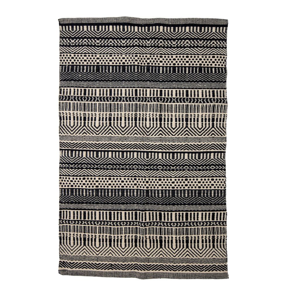 Rugs - Joob Rug, Black, Wool  - BLOOMINGVILLE MULTIBRAND HOUSE