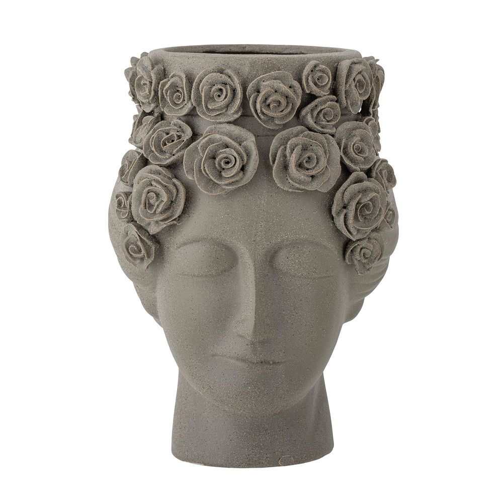 Vases - Akira Vase, Grey, Stoneware - BLOOMINGVILLE MULTIBRAND HOUSE