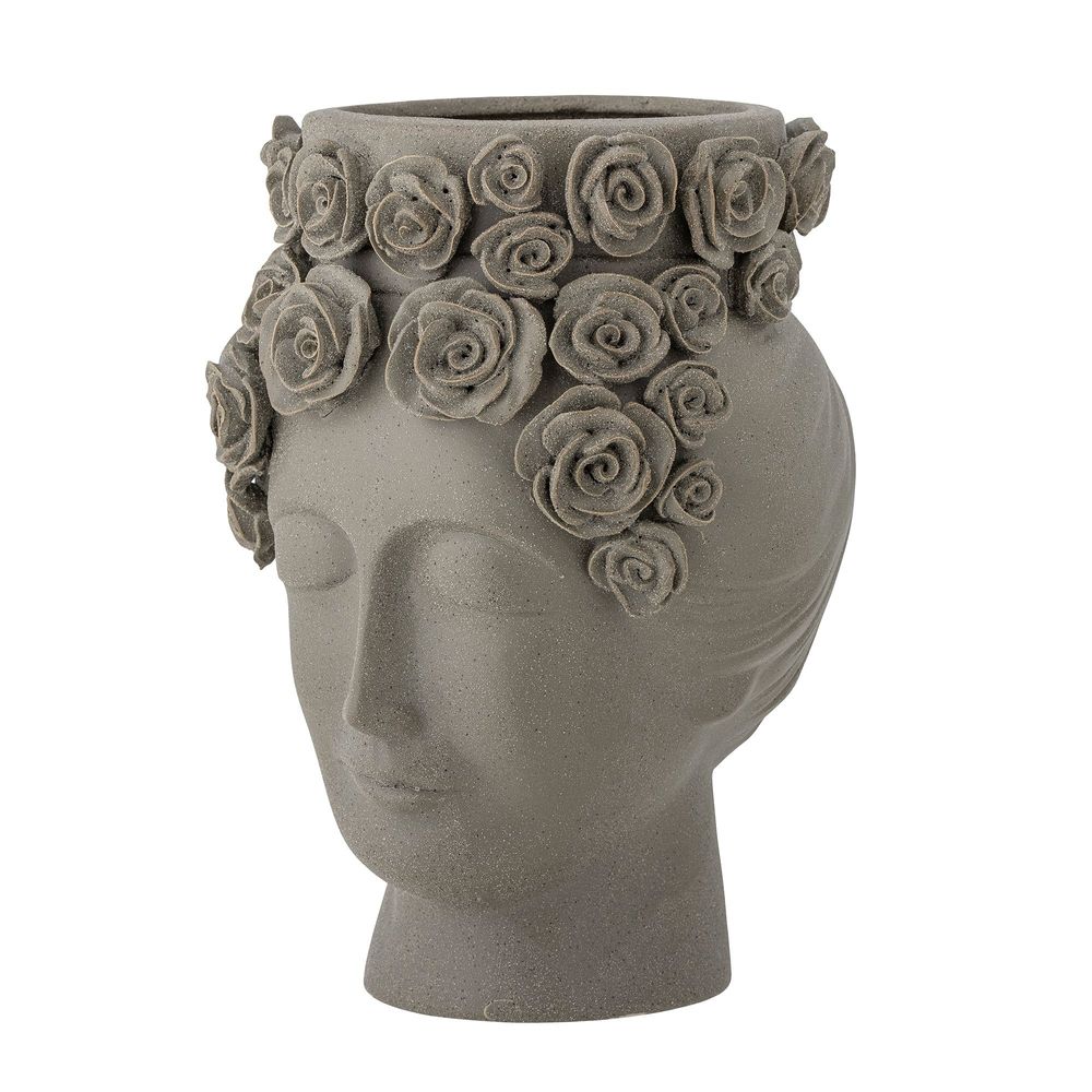 Vases - Akira Vase, Grey, Stoneware - BLOOMINGVILLE MULTIBRAND HOUSE