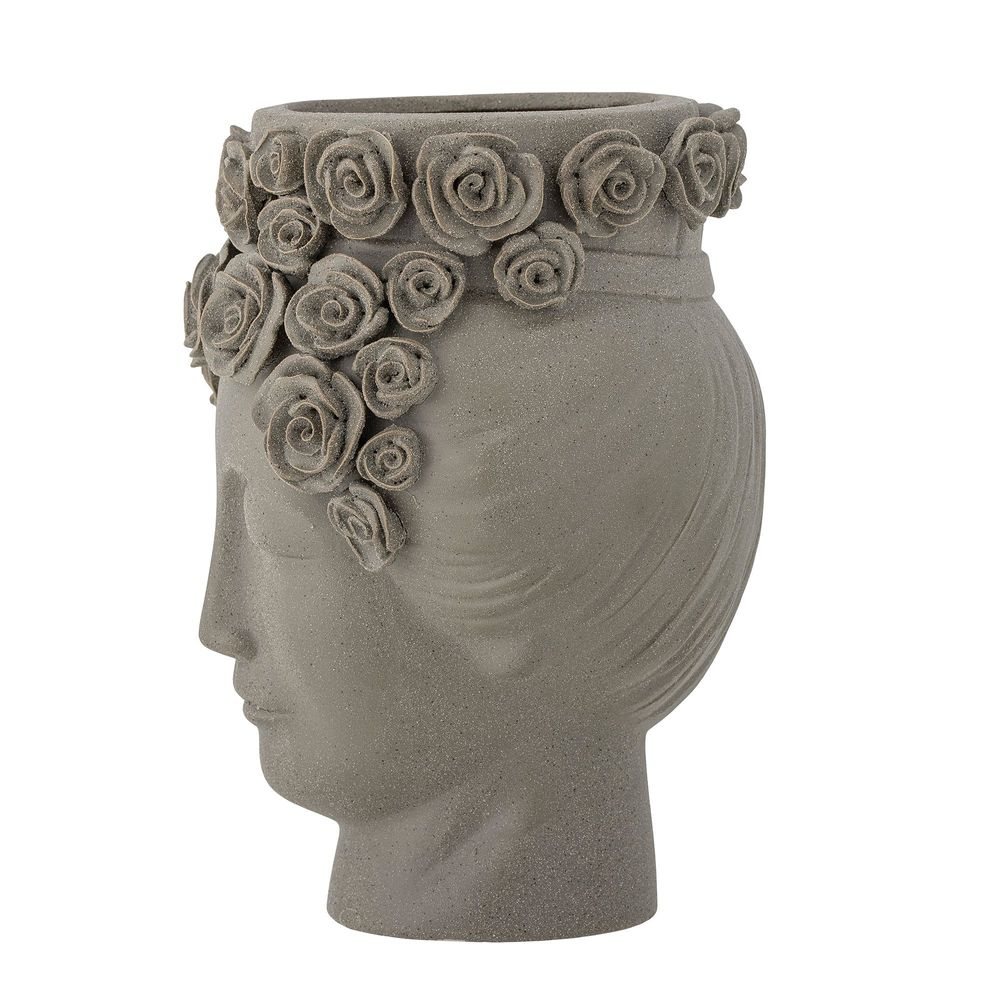 Vases - Akira Vase, Grey, Stoneware - BLOOMINGVILLE MULTIBRAND HOUSE