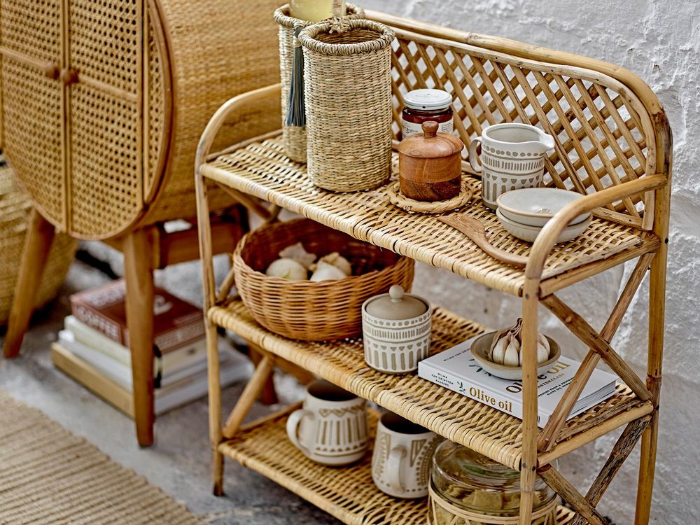 Shelves - Ezra Shelf, Nature, Cane - BLOOMINGVILLE MULTIBRAND HOUSE