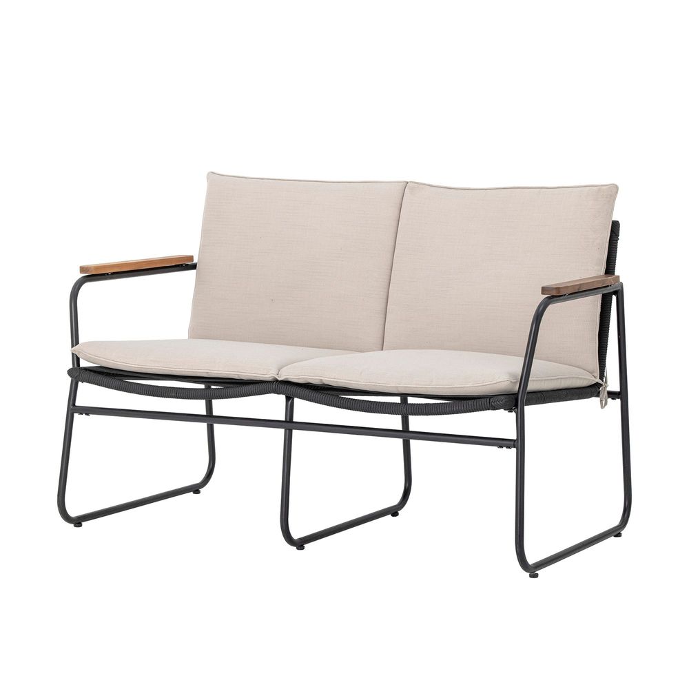 Sofas - Hampton Sofa, Black, Metal  - BLOOMINGVILLE MULTIBRAND HOUSE