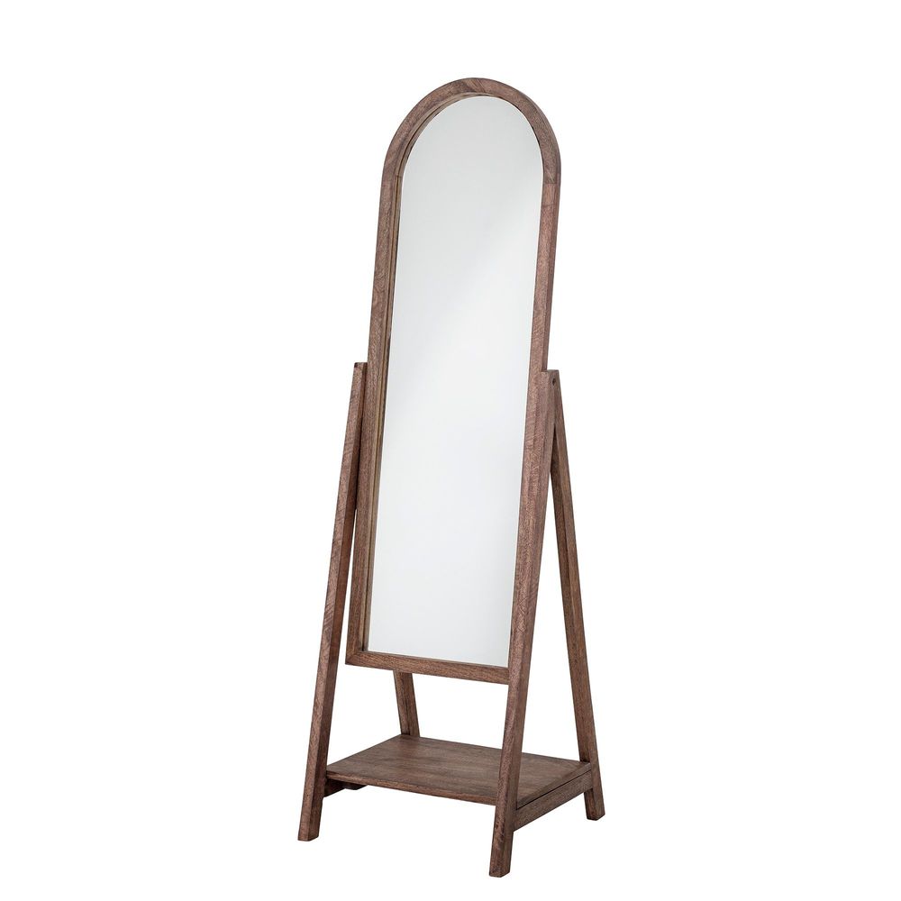 Miroirs - Cathia Miroir sur pied, Marron, Mango  - BLOOMINGVILLE MULTIBRAND HOUSE