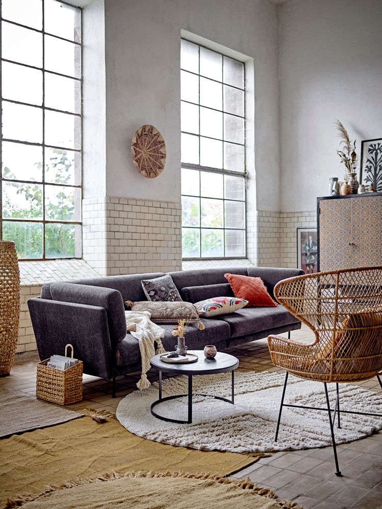 Floor lamps - Izolde Floor Lamp, Nature, Water Hyacinth - BLOOMINGVILLE MULTIBRAND HOUSE