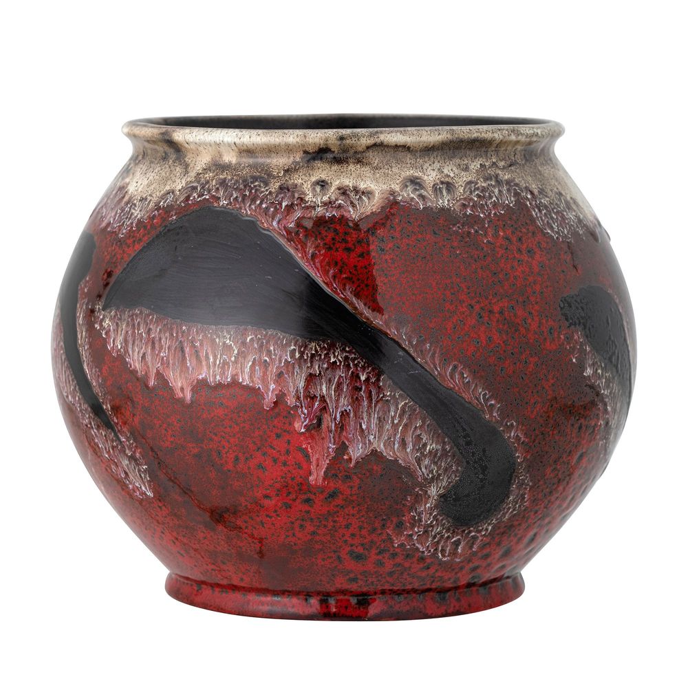 Flower pots - Souha Flowerpot, Red, Stoneware  - BLOOMINGVILLE MULTIBRAND HOUSE
